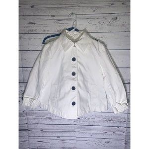 Lauren Jeans Co. Ralph Lauren White Denim Jacket M